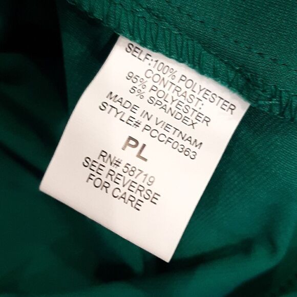 Notations Emerald Green Tank Shirt with Green Sheer Overlay NWT - Picture 10 of 13